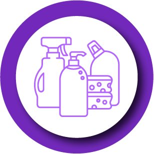 ícone produtos de limpeza